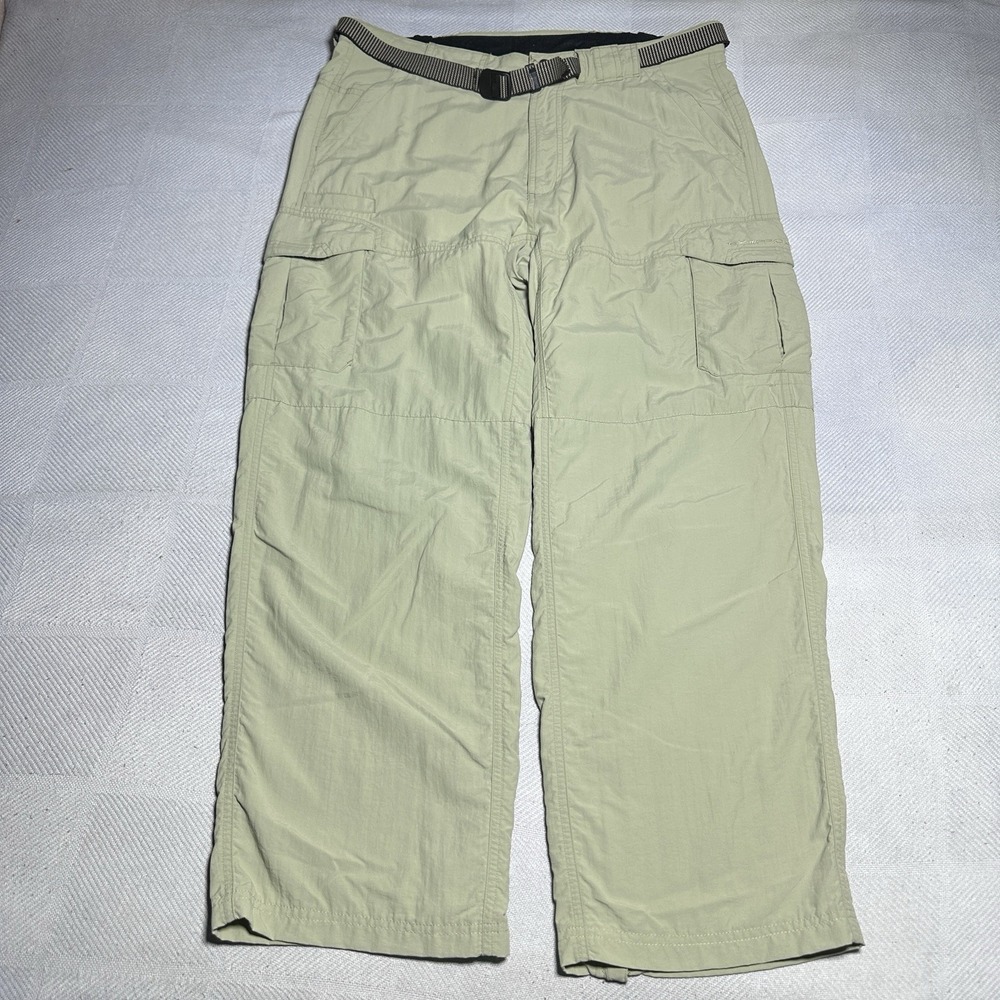 ExOfficio Cargo Pants Mens 34x28 Nylon Belted Outdoor Hiking Utility Ankle Zip‎